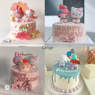 Que Cắm Trang Trí Bánh Kem Hình Hello Kitty