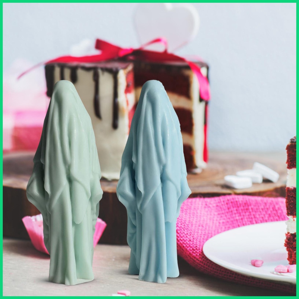 Khuôn Silicone Tạo Hình Làm Nến / Xà Phòng Hình Vô Diện 3D DIY