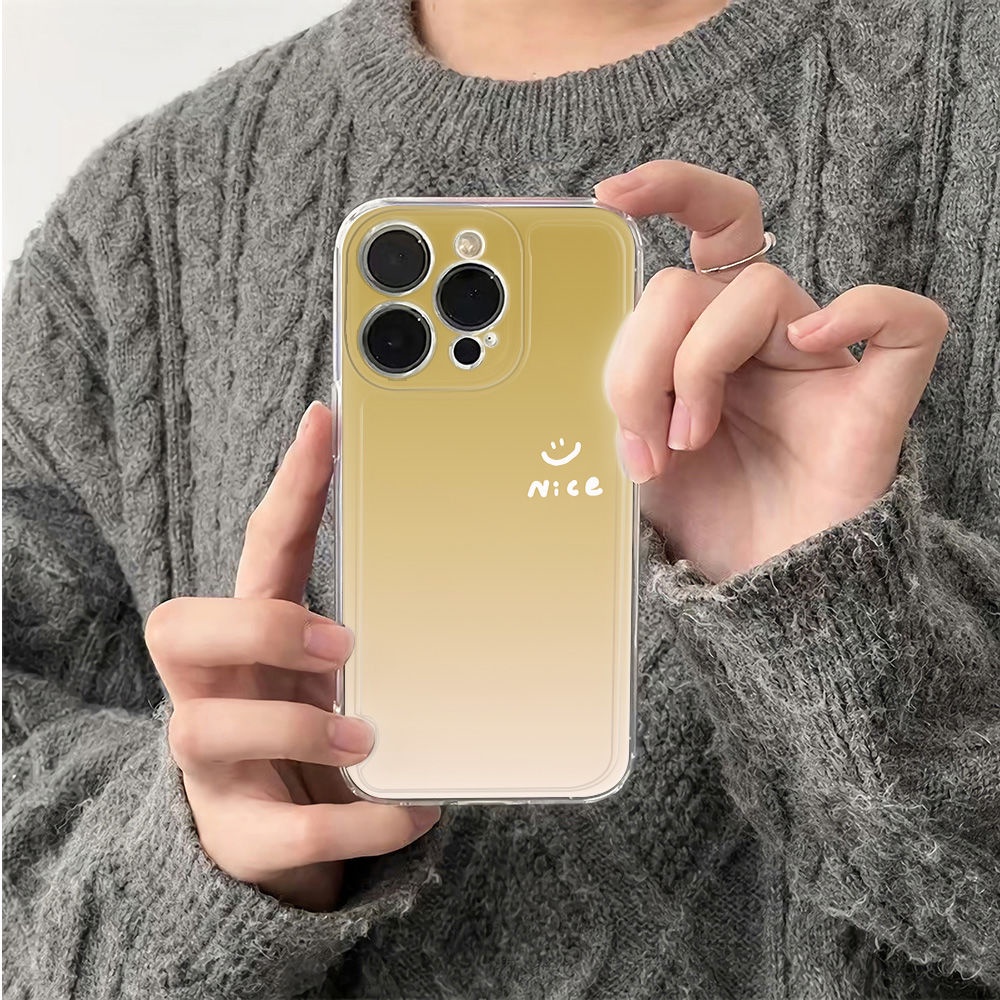 ✅Ốp Điện Thoại Mềm Chống Sốc In Hình Mặt Cười 78 Cho Iphone 12 13 6In14Pro 11 BAC6