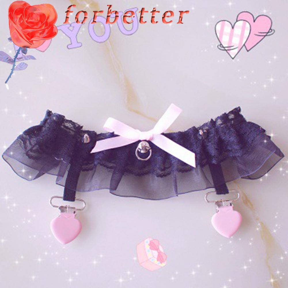 Forbetter Kẹp Vớ Có Khóa Hình Trái Tim Ngọt Ngào Hóa Trang Nhật Bản Cho Nữ