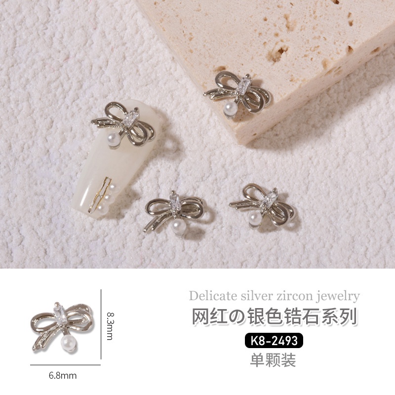 Hộp Phụ Kiện Đá Zircon Trang Trí Móng Tay Phong Cách Mới