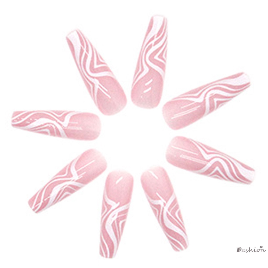 Bộ Móng Tay Giả Múa Ba Lê Gợn Sóng Dài Mịn Màng Và Không Gây Hại