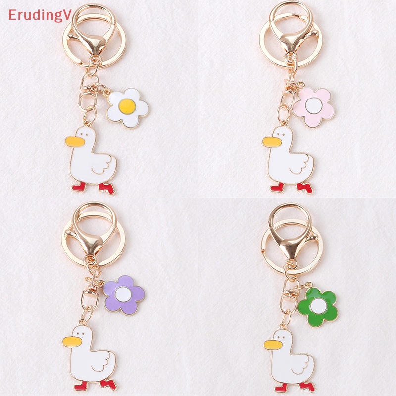 [ErudingV] Móc Chìa Khóa / Ba Lô / Túi Xách Trang Trí Hình Vịt Hoạt Hình Dễ Thương [Mới]