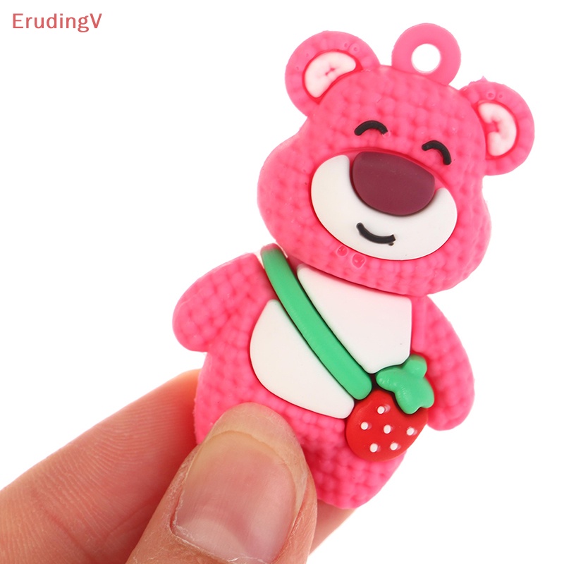 [ErudingV] 1 Móc Khóa / Móc Khóa Hình Gấu / Dâu Tây Hoạt Hình DIY Trang Trí Bàn Làm Việc [Mới]