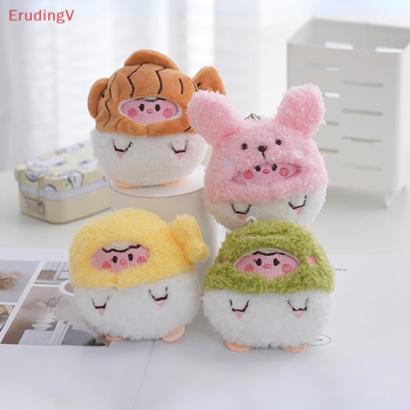 [ErudingV] 1 Búp Bê Đồ Chơi Thỏ Nhồi Bông Mặc Áo Choàng Sáng Tạo 9cm DIY