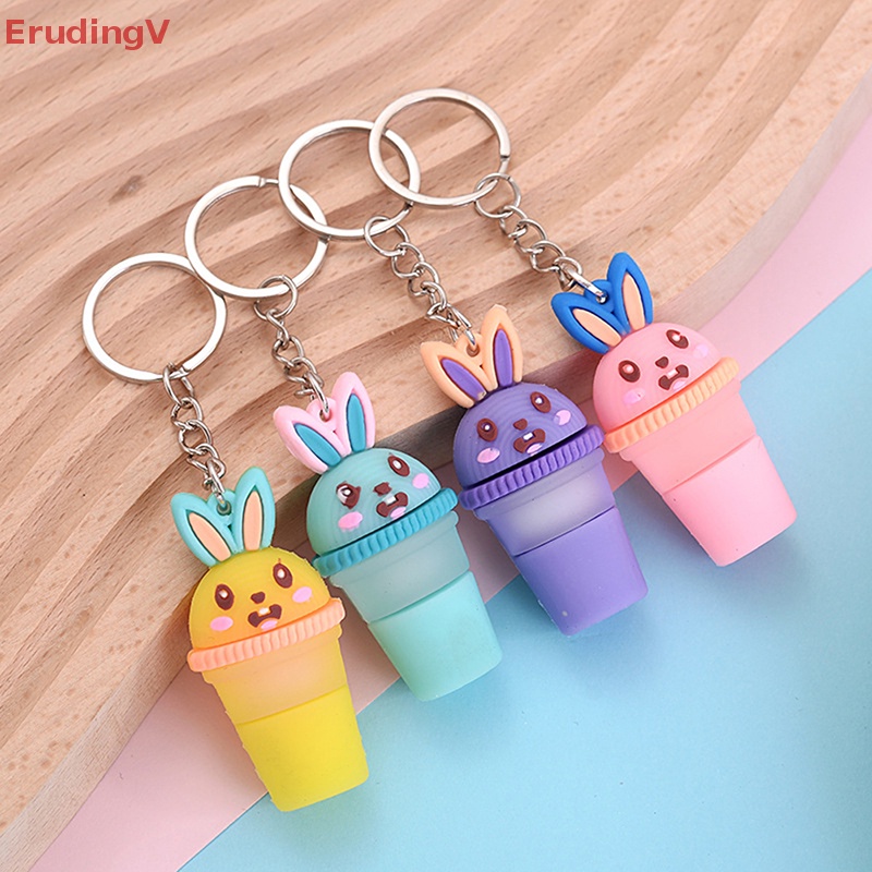 [ErudingV] Móc Khóa Hình Cây Kem Ba Chiều Sáng Tạo Trang Trí Túi Xách [Mới]