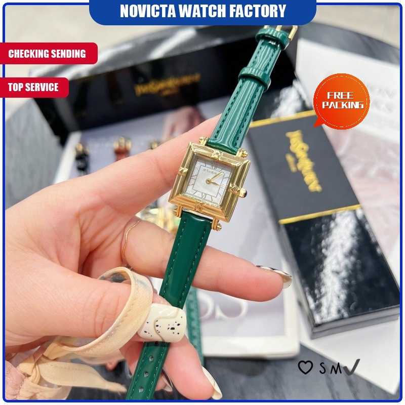 Đồng Hồ Đeo Tay YSL Mặt Vuông Thời Trang Dành Cho Nữ