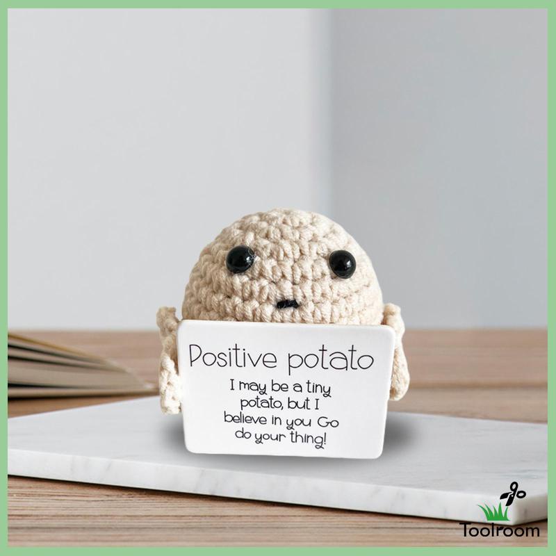 Búp Bê Đan Len Hình Khoai Tây Chiên Dễ Thương Vui Nhộn Để Bàn / Xe Hơi / Văn Phòng