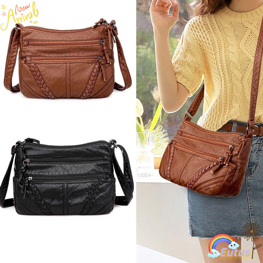 Túi Đeo Chéo Da PU Cỡ Nhỏ Thiết Kế Độc Đáo Thời Trang