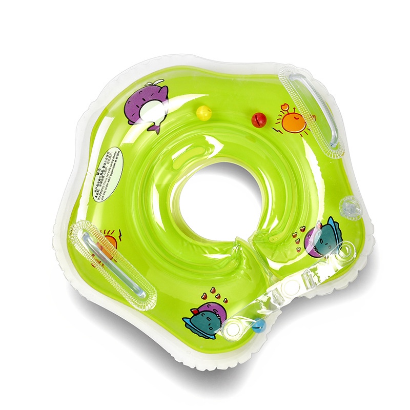 Phao Bơi Bơm Hơi Bằng PVC Dày Hai Lớp 38cm Màu Sắc Ngẫu Nhiên Cho Bé