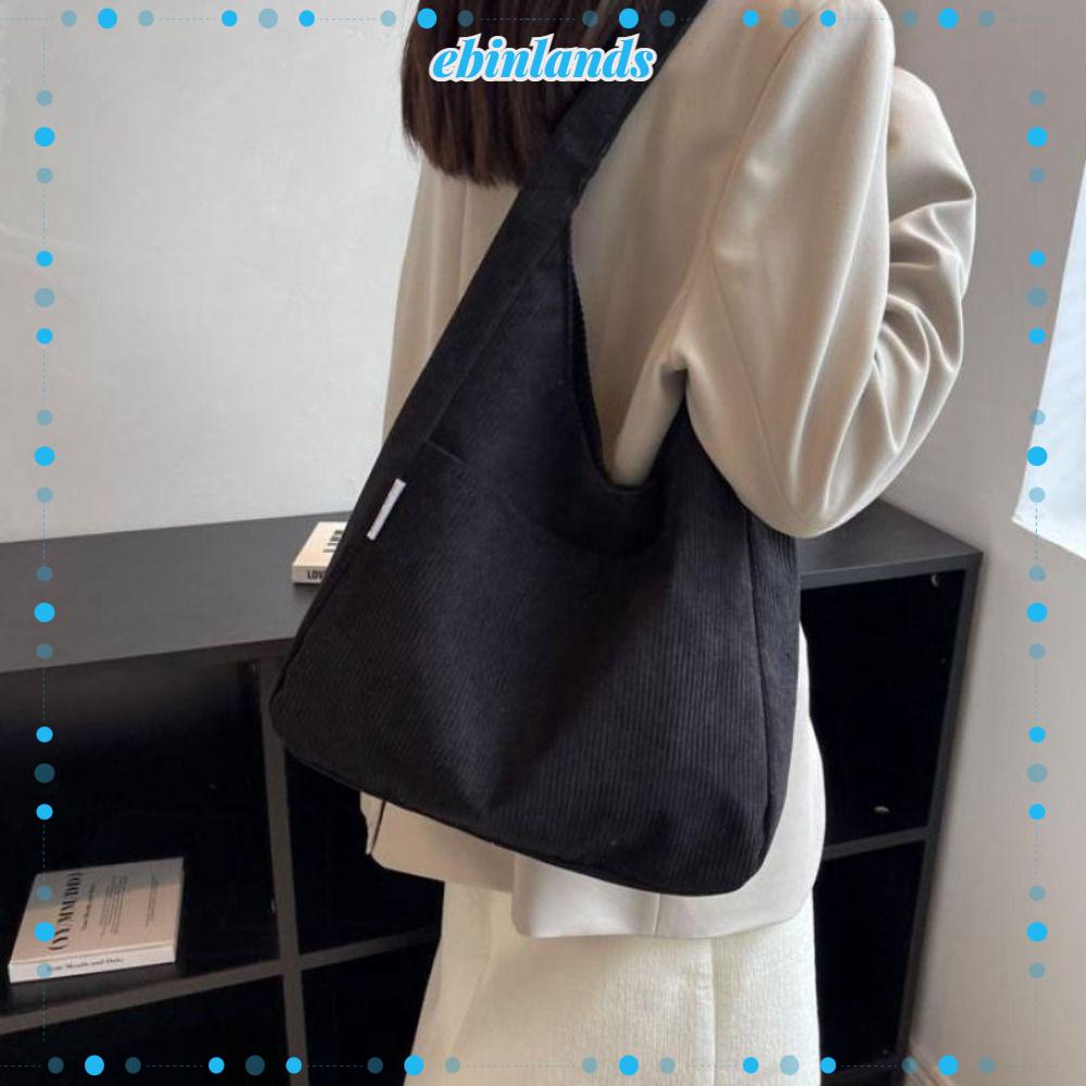 Túi Tote Vải Canvas Màu Trơn Cỡ Lớn Thiết Kế Đơn Giản Cá Tính