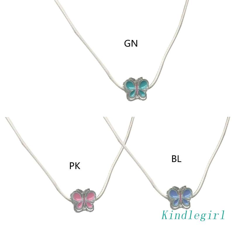 Vòng cổ Mặt Hình Bướm Acrylic Y2K Cho Nữ