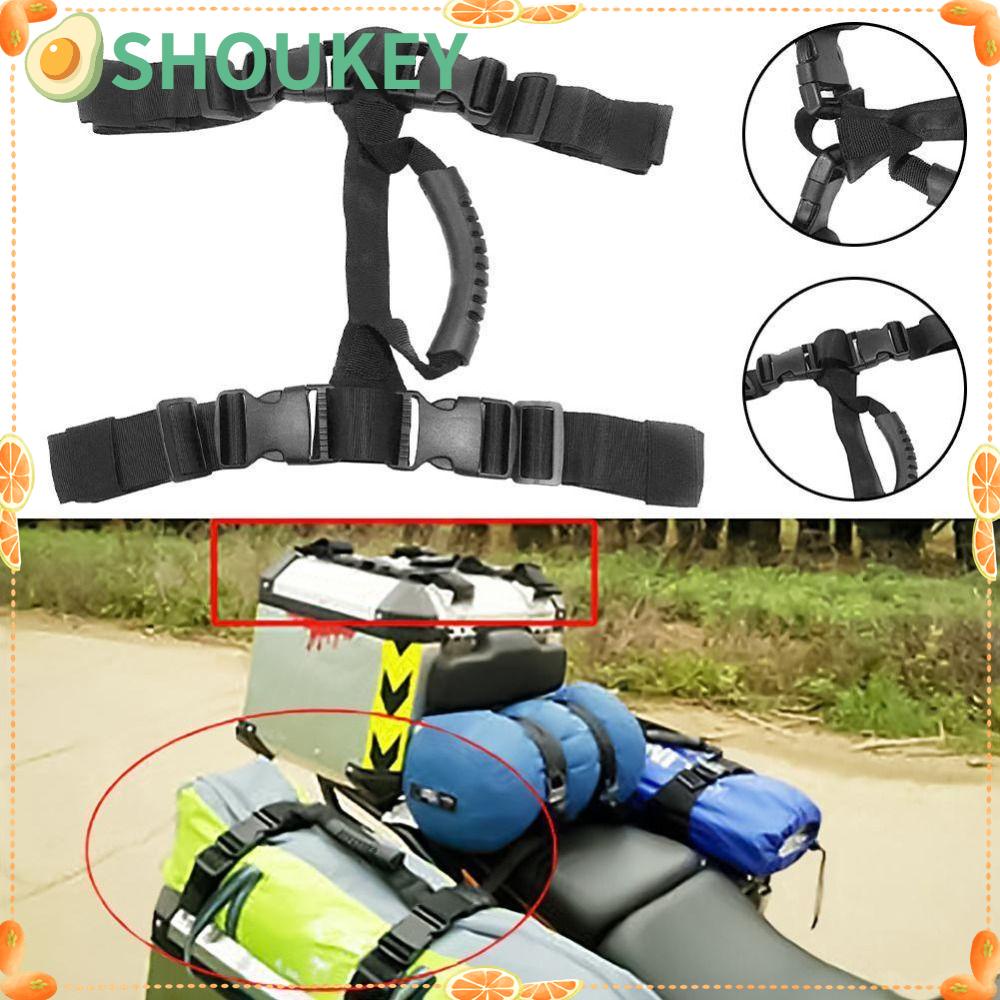 SHOUKEY Motorcycle Hand Carry Strap Universal Aluminium Alloy Trunk Case Moto Accessories