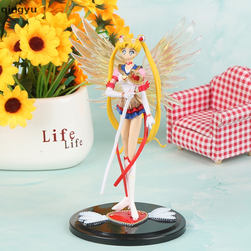 1 Mô Hình Đồ Chơi Nhân Vật Hoạt Hình Thủy Thủ Mặt Trăng Bằng PVC 18cm