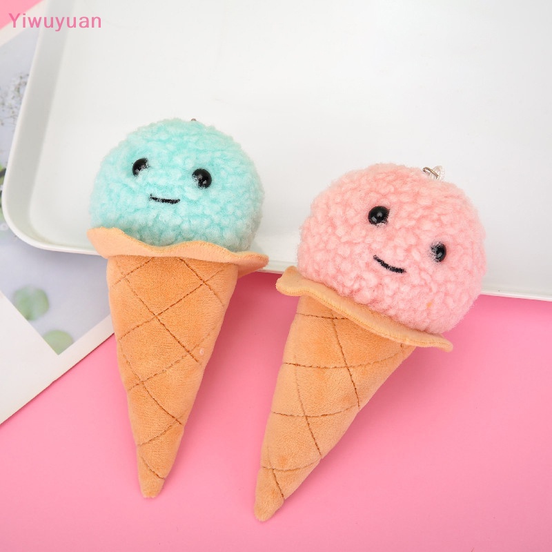 < Yiwuyuan > Đồ Chơi Thú Nhồi Bông Hình Cây Kem Đáng Yêu Mềm Mại Cho Bé Mới