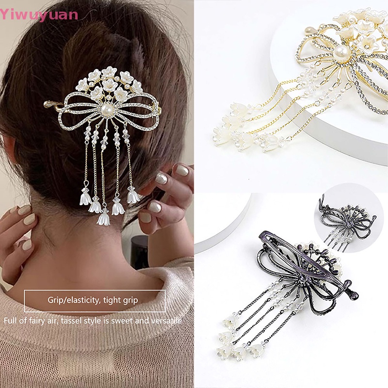 Kẹp Tóc Hình Hoa Đính Ngọc Trai Nhân Tạo Thời Trang