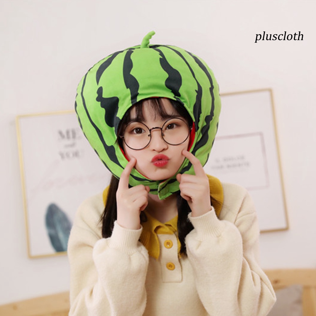 < Plus > Mũ Dưa Hấu Nhồi Bông PP Mềm Mại Không Phai Màu Có Thể Giặt Được Dùng Hóa Trang / Làm Đạo Cụ Chụp Ảnh Tiệc Tùng