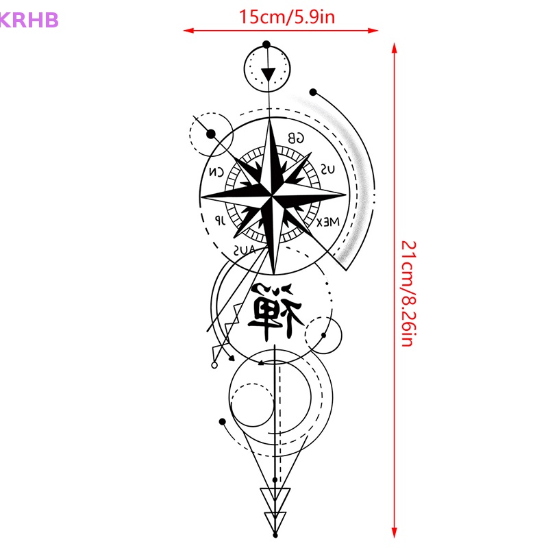Hình Xăm Dán Tạm Thời Chống Nước Hình Hoa Quyến Rũ Mới