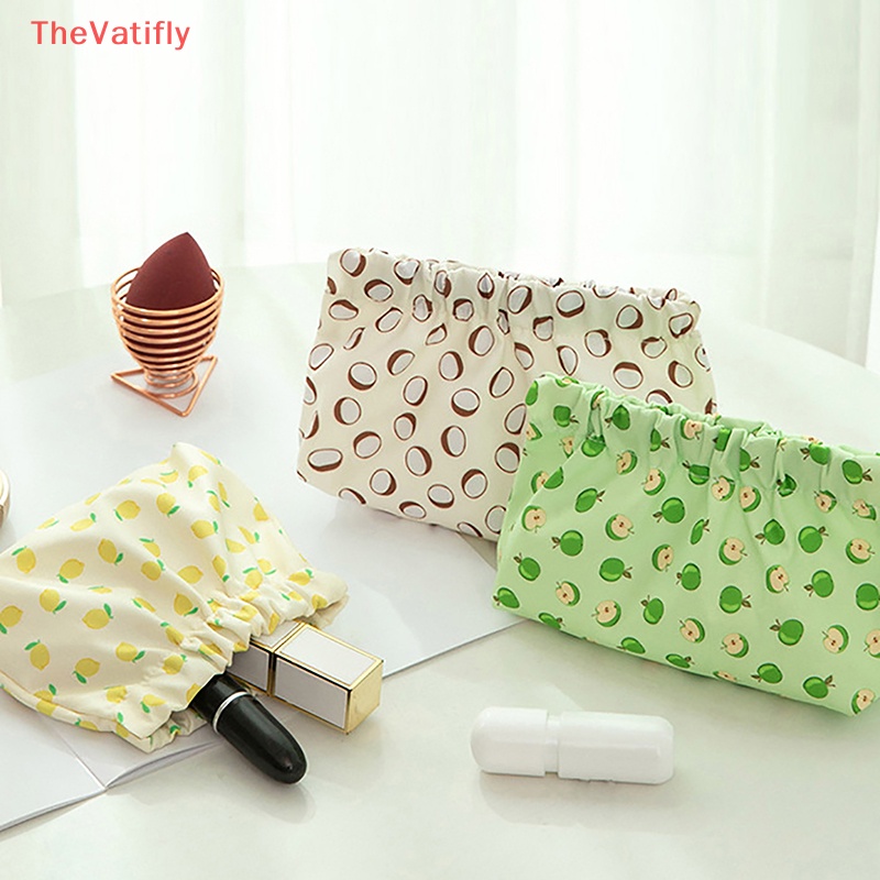 [Thevalifly] Túi Đựng Mỹ Phẩm Thẻ Tai Nghe Thẻ Son Môi Tự Động Đóng Sắp Trang Sức Du Lịch HOT