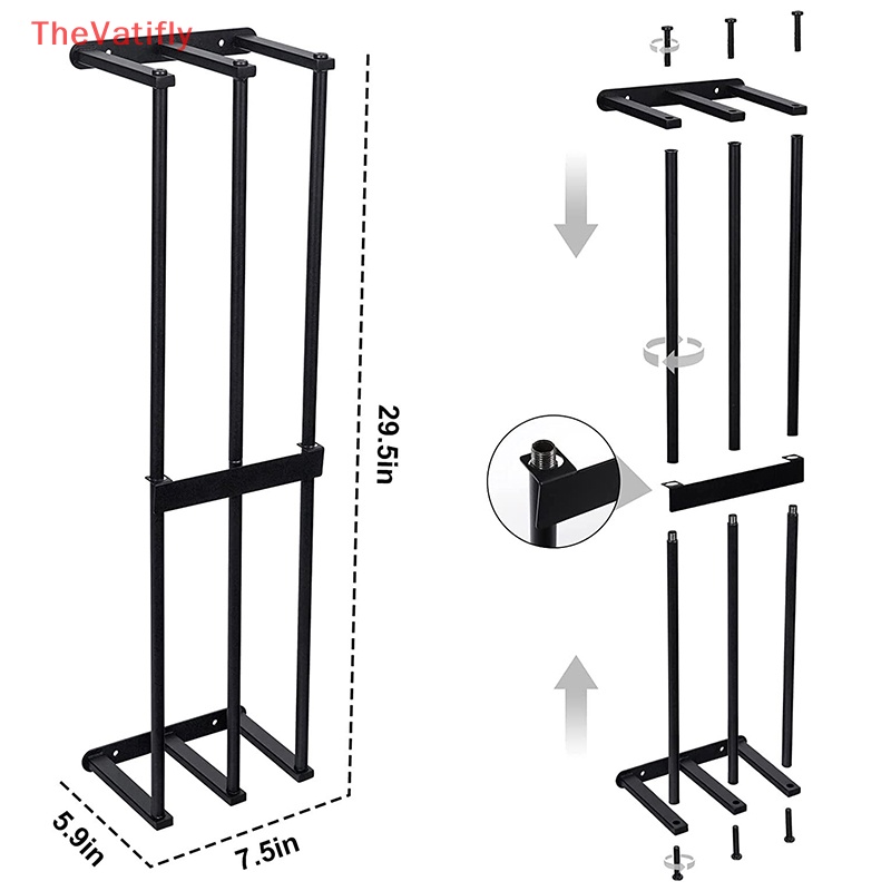 [Thevalifly] Giá Treo Khăn Cuộn 3 Thanh Nâng Cấp Cho Phòng Tắm