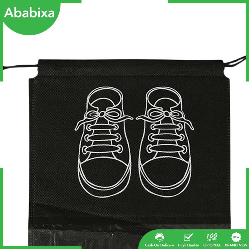 [Ababixa] Túi Giặt Giày Dây Rút Bằng Vải Không Dệt Trọng Lượng Nhẹ Cho Yoga / Chạy Bộ / Nhảy / Thể Dục Chống Thấm Nước