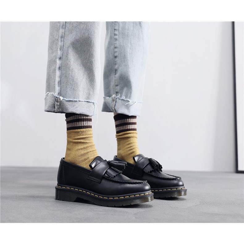 Giày Lười Da Handmade Thời Trang Unisex Dr.Martens ADRIAN Size 35-46