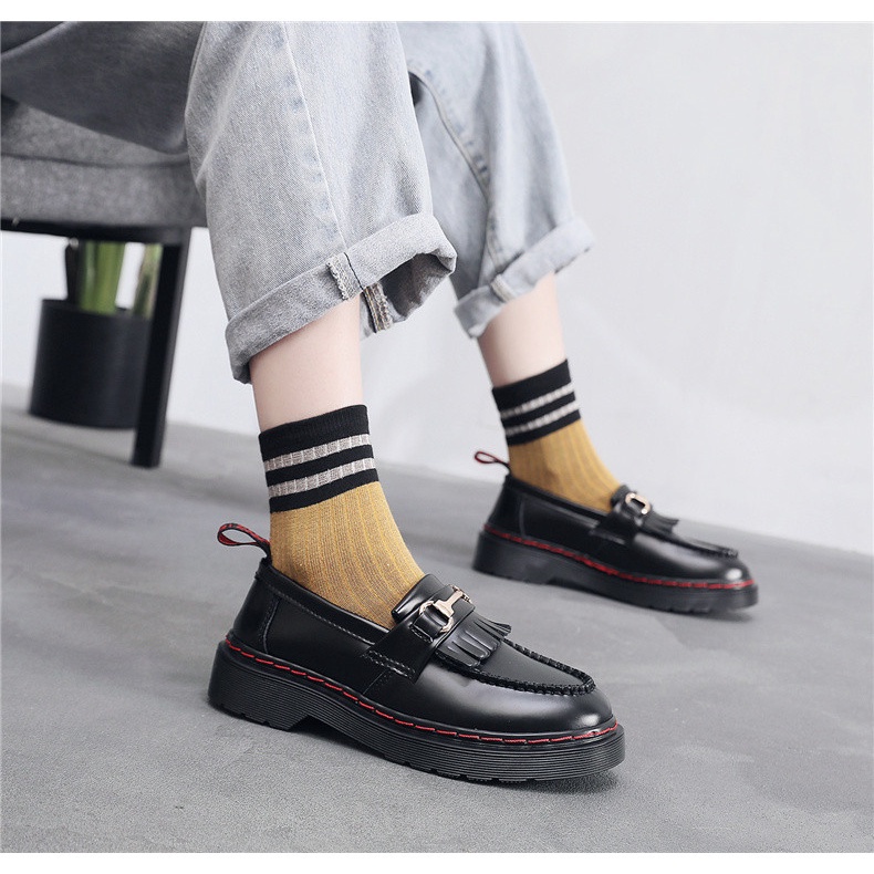 Giày Lười Da Handmade Thời Trang Unisex Dr.Martens ADRIAN Size 35-46