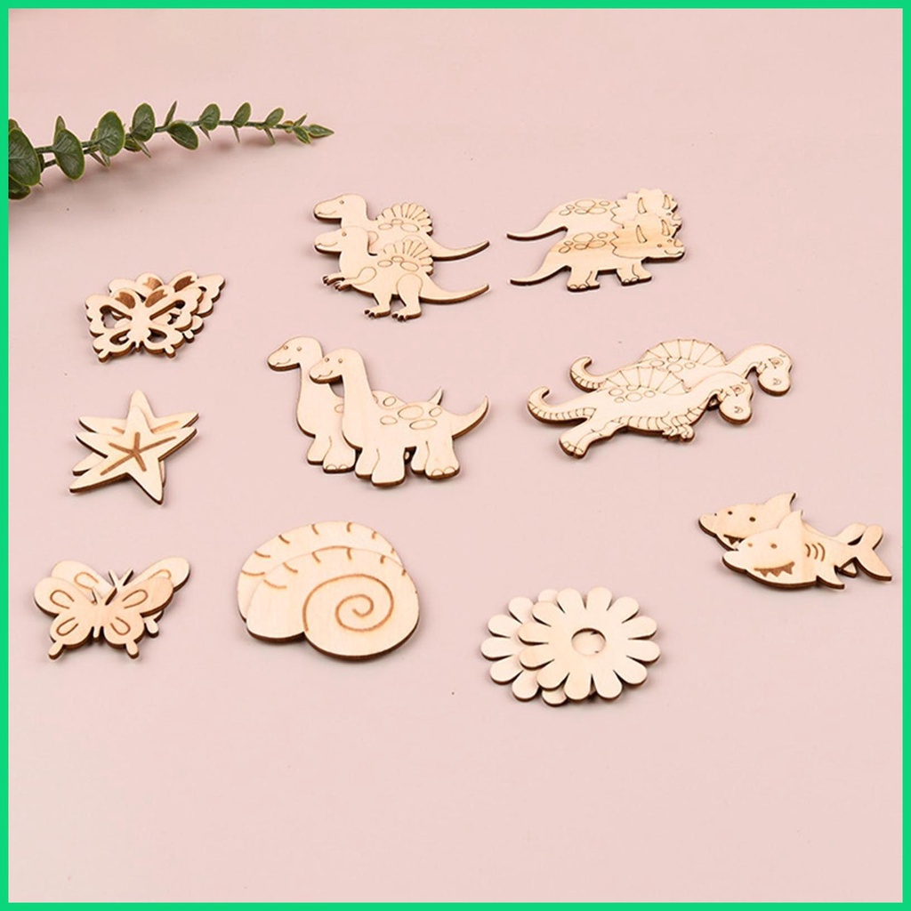 Set 8 Phụ Kiện Trang Trí Sổ Tay / Mặt Dây Chuyền Hình Động Vật Graffiti DIY