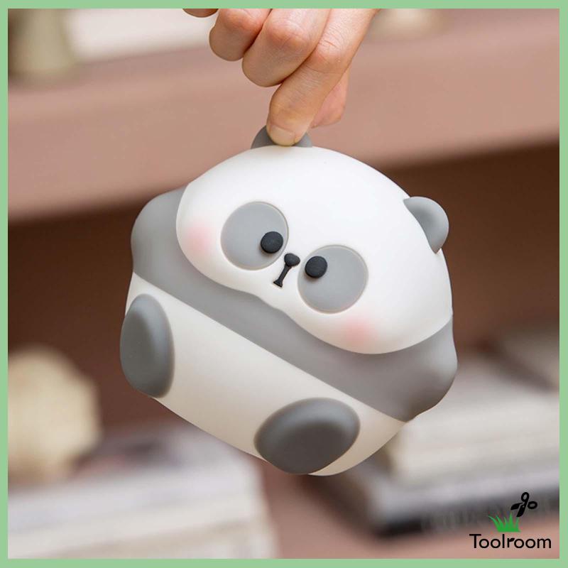 Đèn Ngủ Bằng Silicon Hình Gấu Trúc Hoạt Hình Cho Phòng Khách Trẻ Em