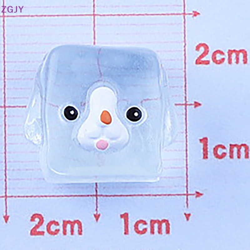 Set 5 Mô Hình Đồ Chơi Đá Viên Mini Bằng Nhựa Resin Phát Quang Mẫu Mới