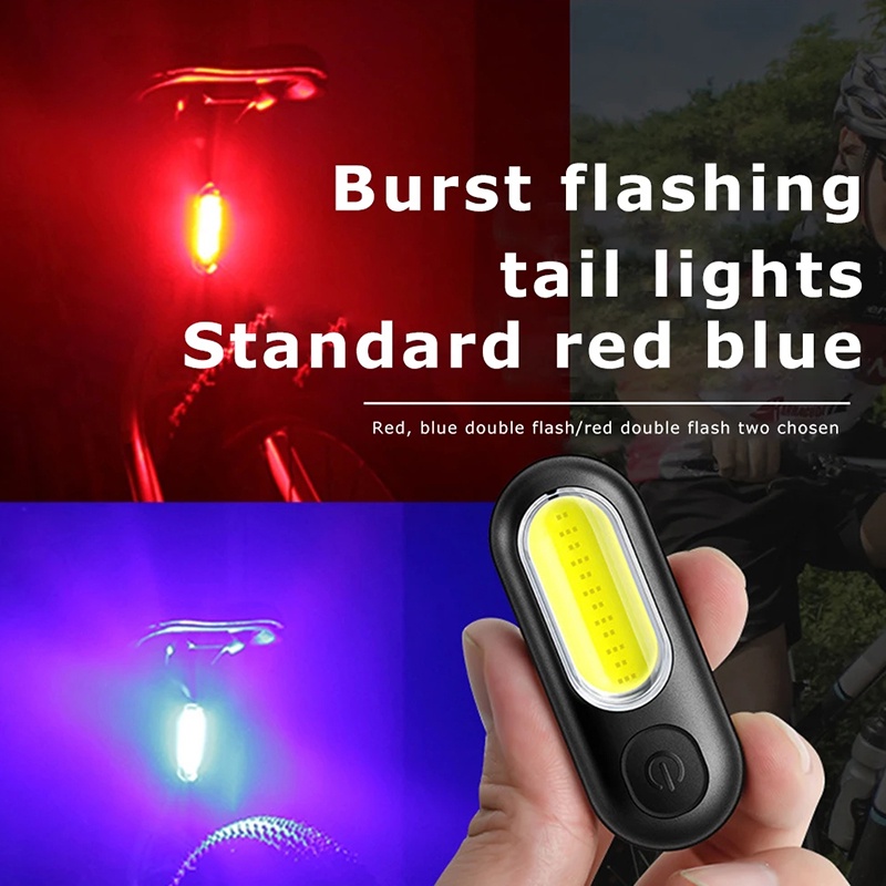 Đèn An Toàn Gắn Đuôi Xe Đạp Chống Nước IPX5 5 Chế Độ Có Thể Sạc Lại Bằng Cổng USB YKD