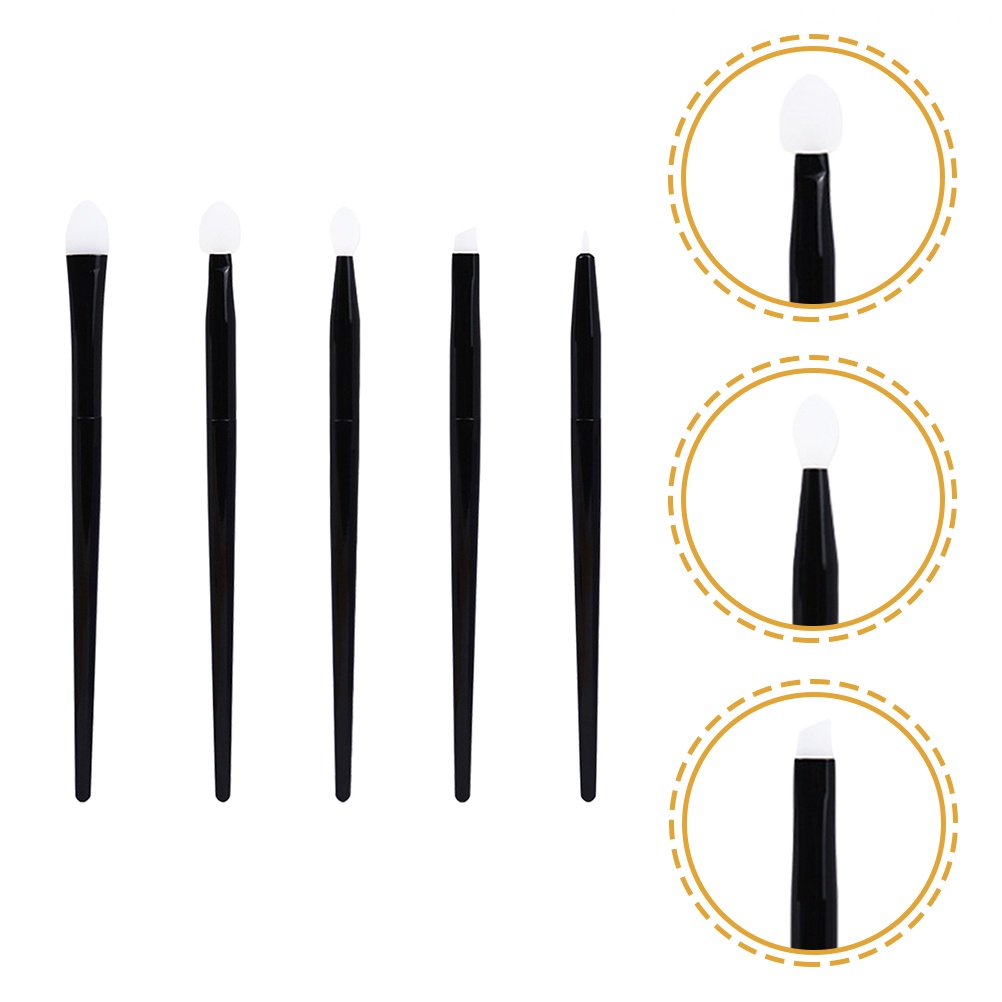 Bộ Cọ Trang Điểm Lông Mi Bằng Silicone Kèm Túi Đựng Tiện Lợi