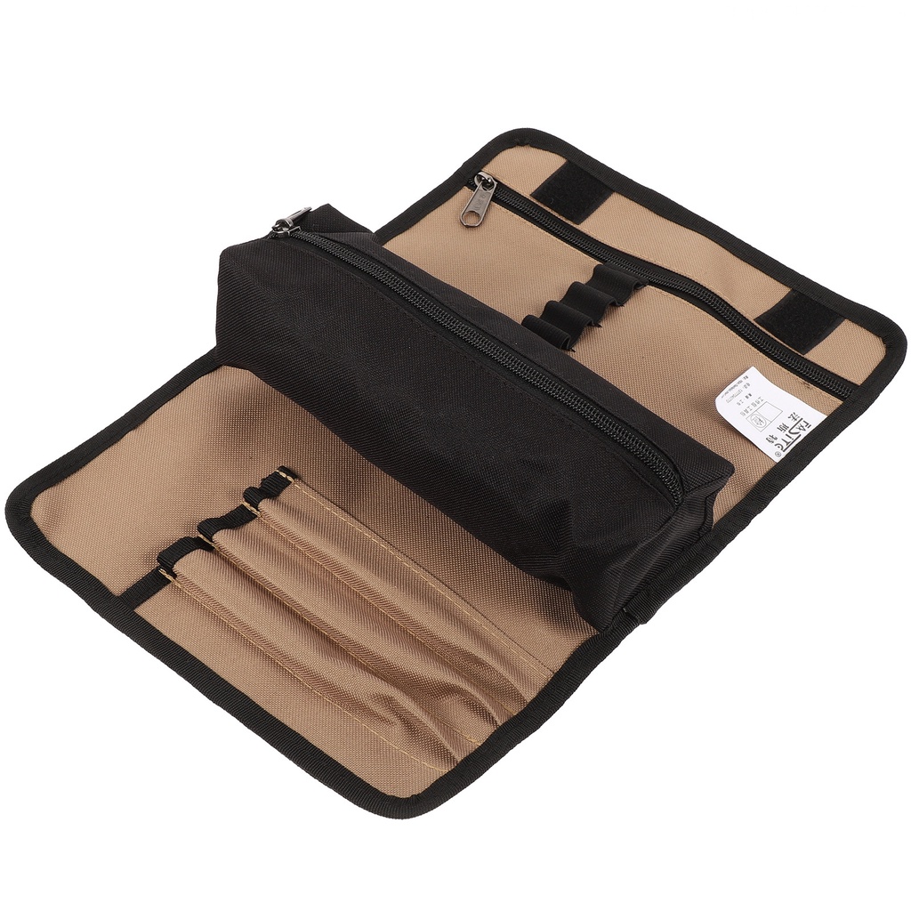 Túi Canvas Đựng Dụng Cụ Đa Năng Có Khóa Kéo Giá Đỡ