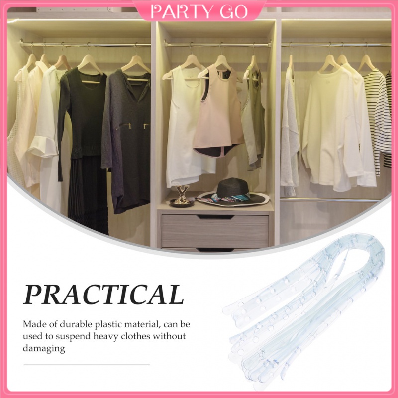 Set 20 Móc Nhựa Treo Quần Áo Tiết Kiệm Không Gian