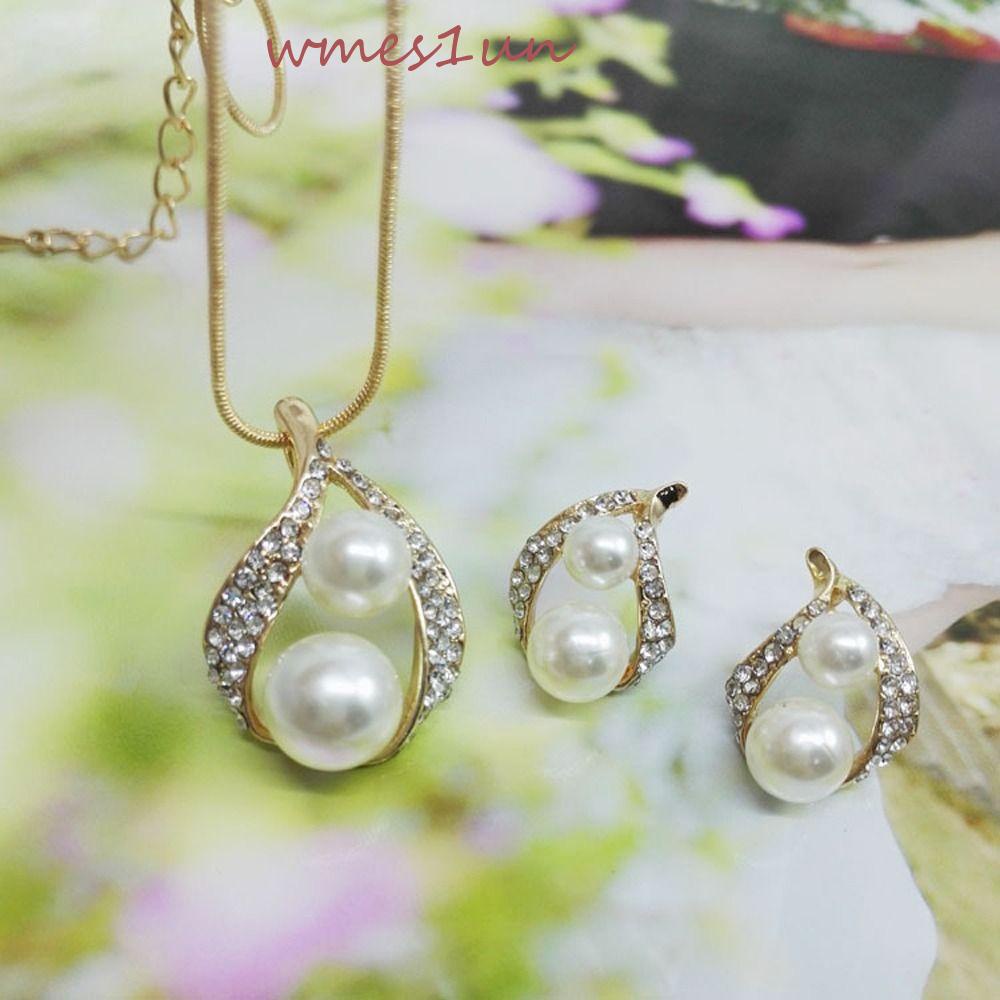 Bộ Trang Sức Thời Trang Đơn Giản WMES15H|Khuyên Tai Hợp Kim Hình Giọt Nước Phong Cách Vintage