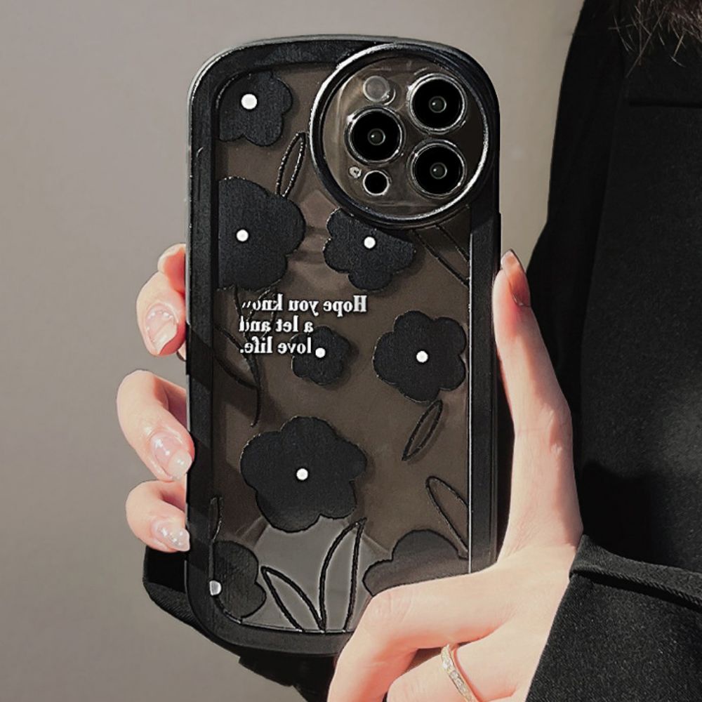 Ốp Điện Thoại TPU Mềm Chống Trầy In Họa Tiết Hoa Cho IPhone 14 Pro Max 13 12 11 Pro Max XS XR 7 8 Plus