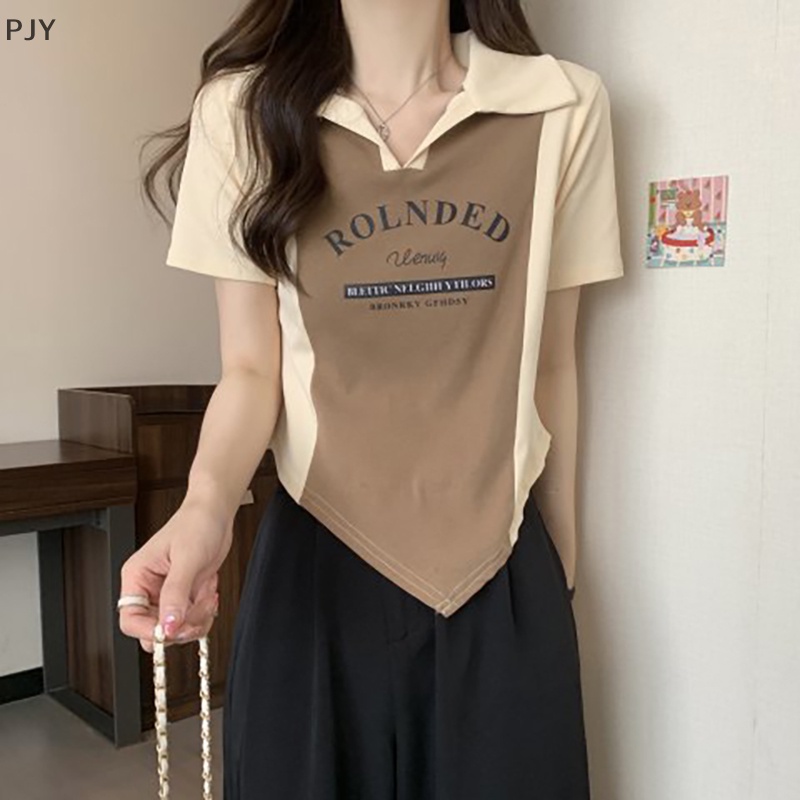 Áo Thun Crop Top Tay Ngắn Dáng Ôm Thời Trang Mùa Hè Xinh Xắn Cho Nữ