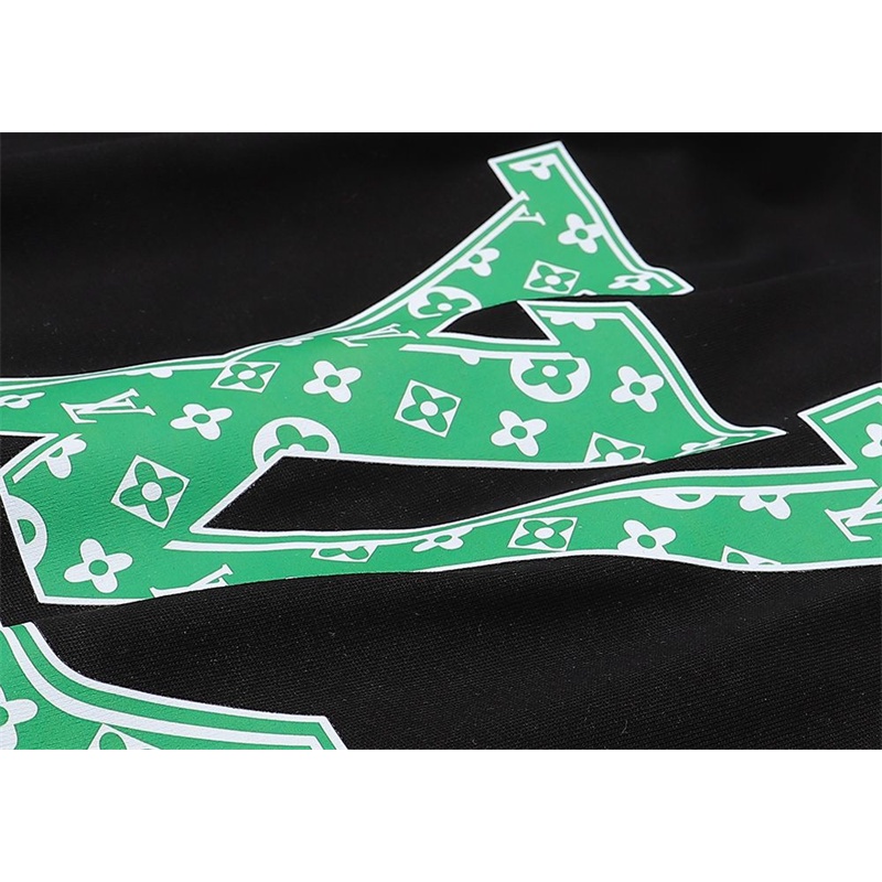 L &amp; V 88- Áo Thun Bóng Rổ Da Tay Ngắn In Logo Thỏ Phun Kỹ Thuật Số Phiên Bản Giới Hạn Cho Nam Và Nữ Giới Hạn