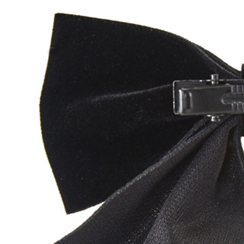 Set 2 Kẹp Tóc Nơ Đen Phong Cách Gothic