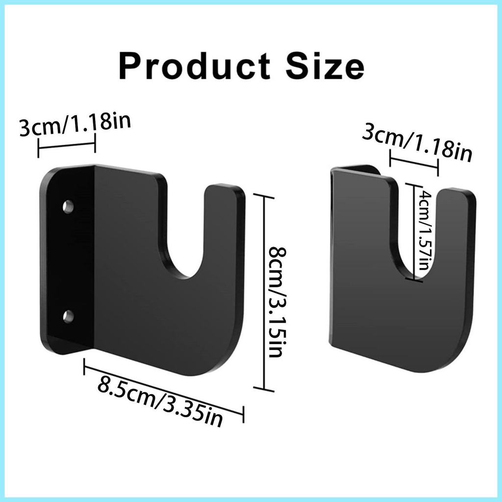 Set 2 Giá Treo Ván Trượt Gắn Tường Bằng Acrylic Tiện Dụng