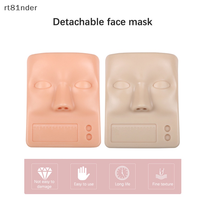 Rt Mô Hình Đầu Ma Nơ Canh Luyện Tập Nối Mi Bằng Silicone Có Thể Tháo Rời