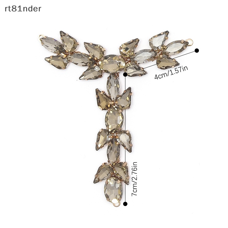 Rt 1 Cặp Đầu Nối Bikini Đính Đá Trang Trí Thủ Công DIY