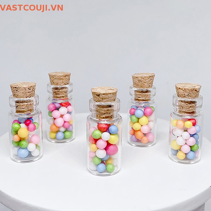 Mô Hình Bình Kẹo Mô Phỏng VASTJI Có Nút Chặn Dùng Trang Trí Nhà Búp Bê DIY