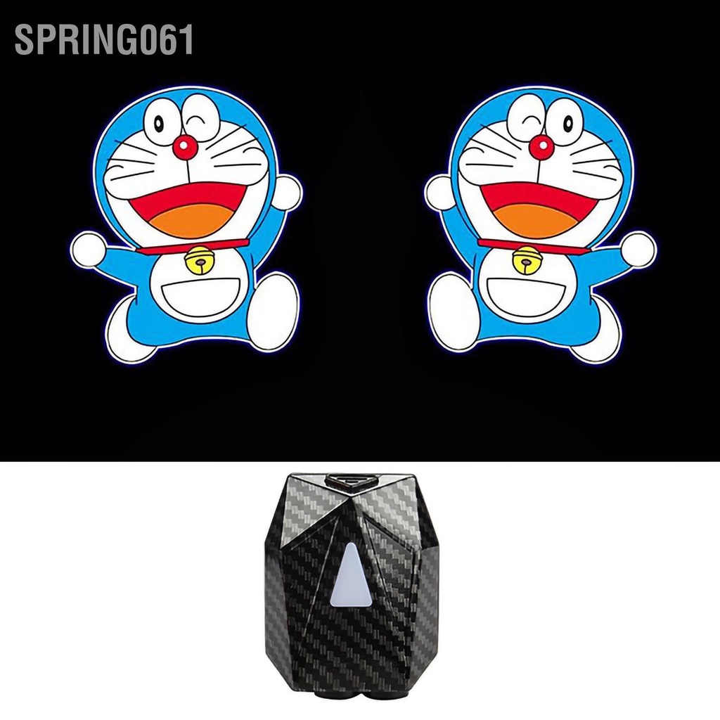 Spring061 2 Chiếc Ô Tô Đèn LED Cửa Bảng Chào Mừng Ánh Sáng Năng Động Cảm Ứng Hồng Ngoại Tích Hợp Pin Lithium 500MAh Đa