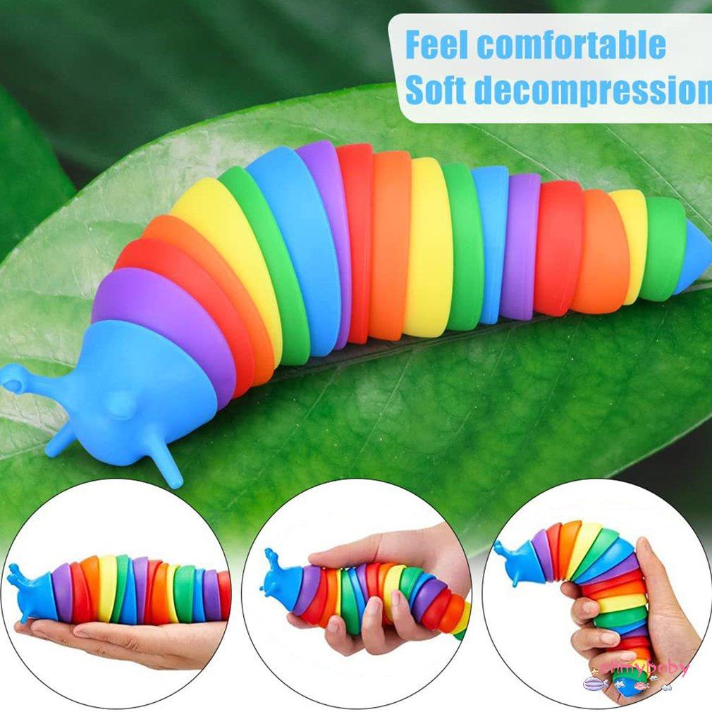 [InStock] 3D Fidget Sên Sáng Tạo Đồ Chơi Giải Tỏa Căng Thẳng Đại Dương Mô Hình Động Vật Khớp Nối Thực Tế Côn Trùng Quà Tặng Sinh Nhật Cho Trẻ Em [Z/1]