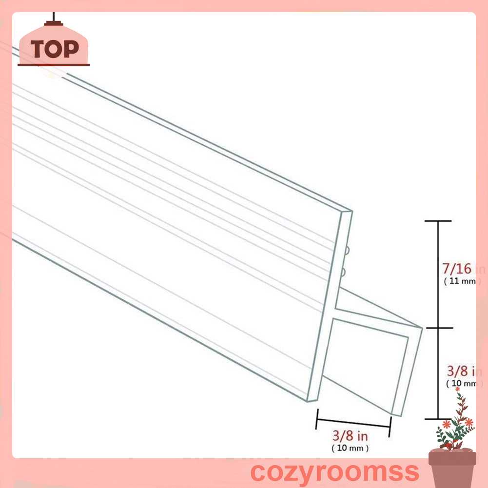 Dải Niêm Phong Cửa Kính Không Khung Dành Cho Phòng Tắm 3 / 8 inch