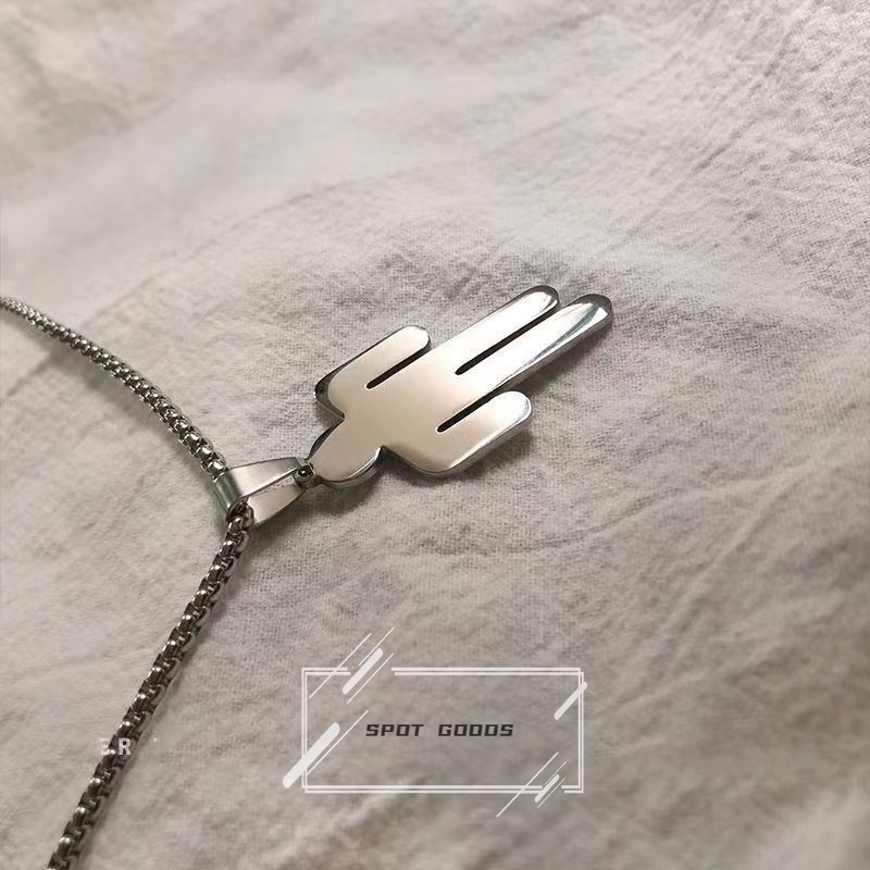 Vòng cổ Thép Titan Không Phai Phong Cách Hip hop Đơn Giản Thời Trang