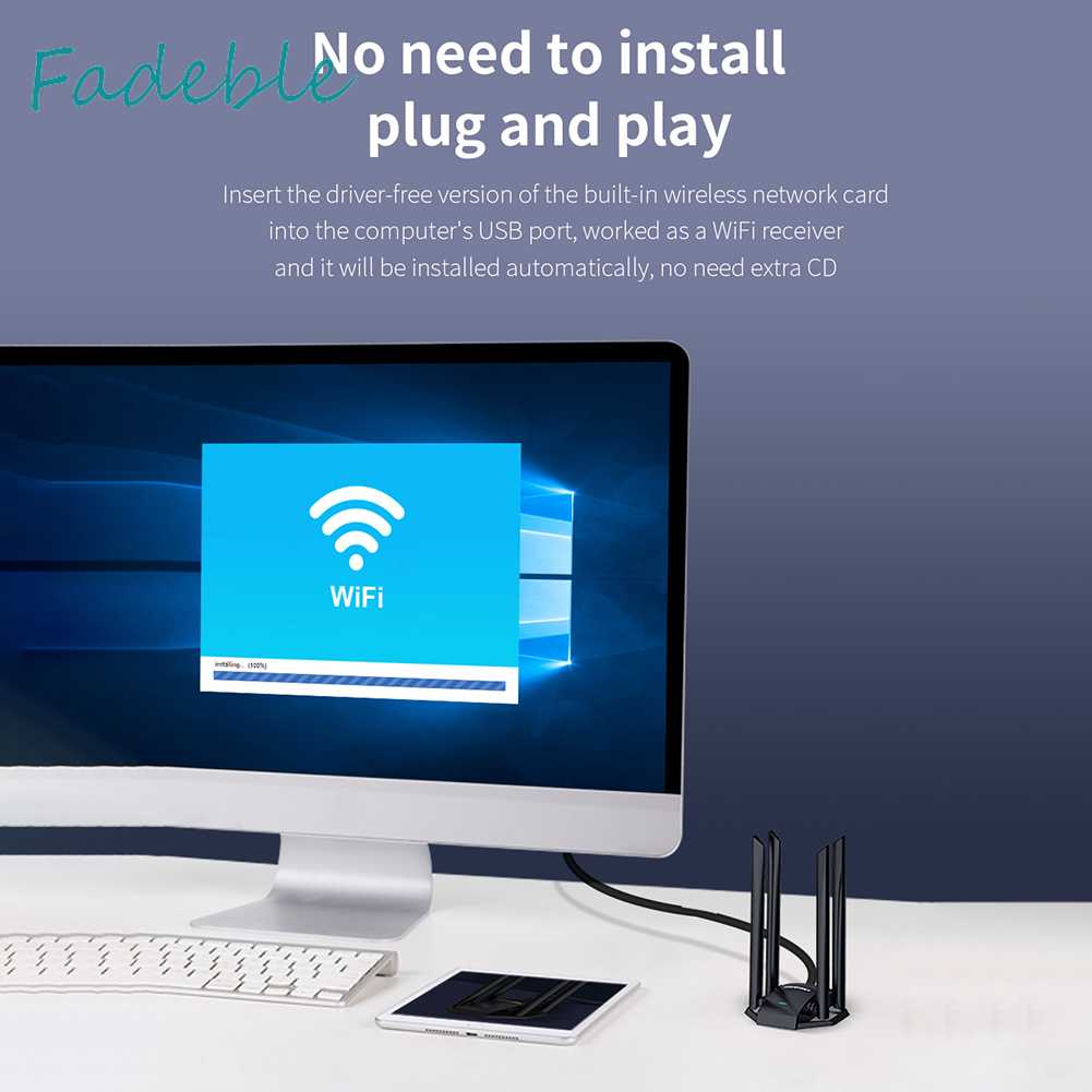 Bộ ChuyểN ĐổI WiFi COMFAST CF-WU785AC 1300M, USB 3.0 4 Ăng-Ten