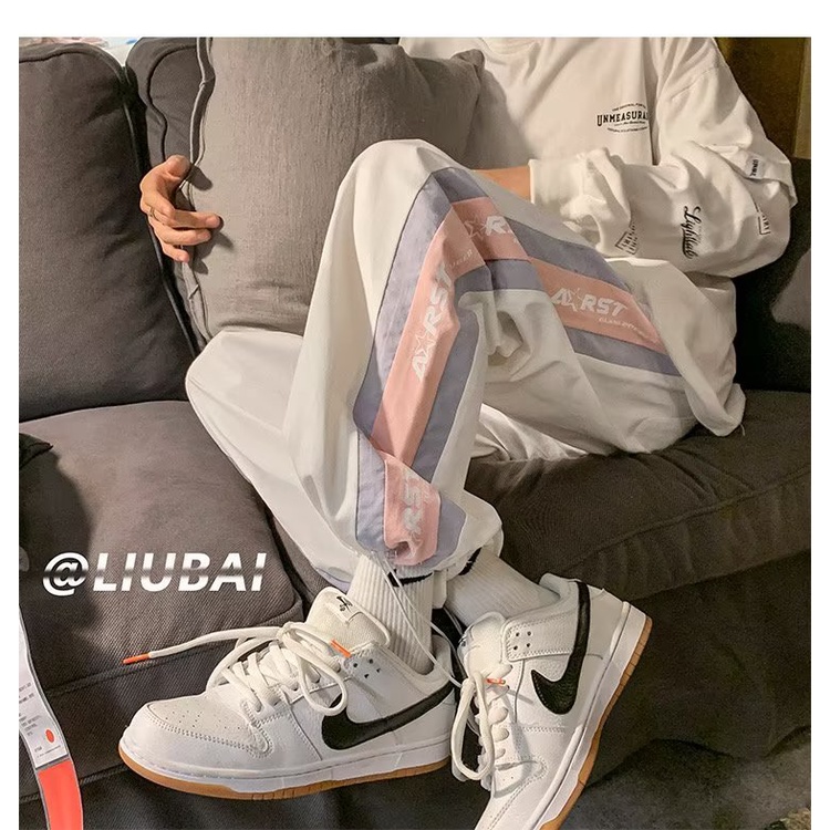 Quần Dài Dáng Rộng Mỏng Màu Sắc Ngọt Ngào Phong Cách Hip Hop Đường Phố Thời Trang Mùa Hè Cho Nữ