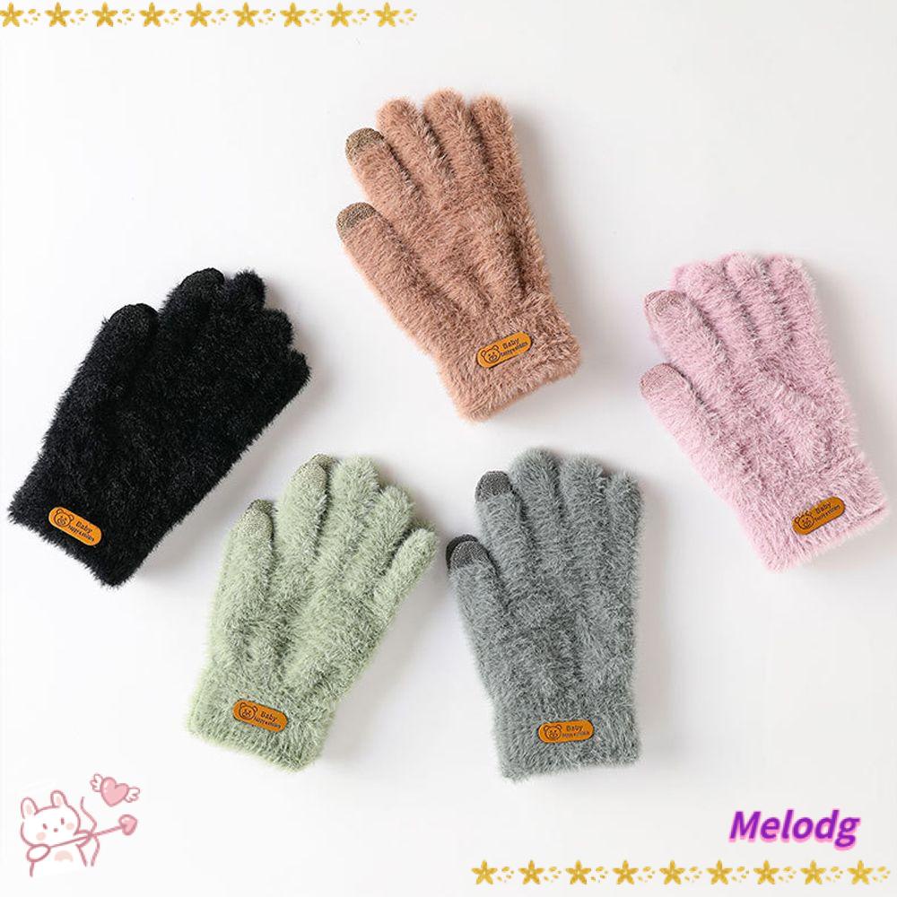 Găng Tay Giữ Ấm Mùa Đông Có Thể Chạm Màn Hình Cảm Ứng In Họa Tiết Gấu Dễ Thương Dành Cho